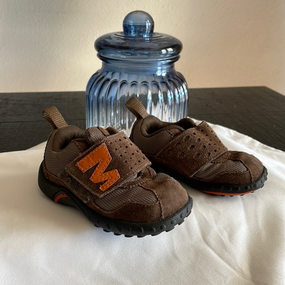 Merrell Toddler Boy’s Shoes Size 5 Brown Leather GUC